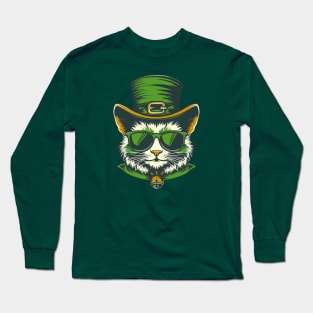 Leprecat Leprechaun Cat St. Patrick's Day Long Sleeve T-Shirt